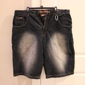 Vintage Noiz Jeans Baggy Distressed Denim Jean Shorts 42 x 15